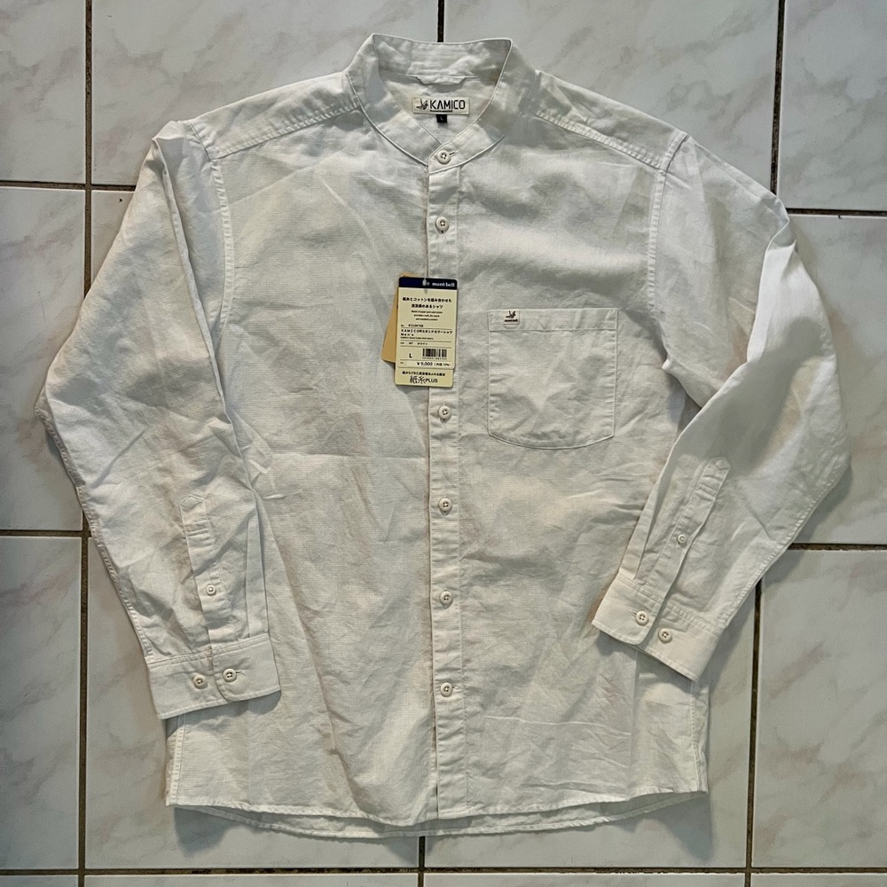 Montbell - KAMICO - Paper Yarn Stand Collar Shirt